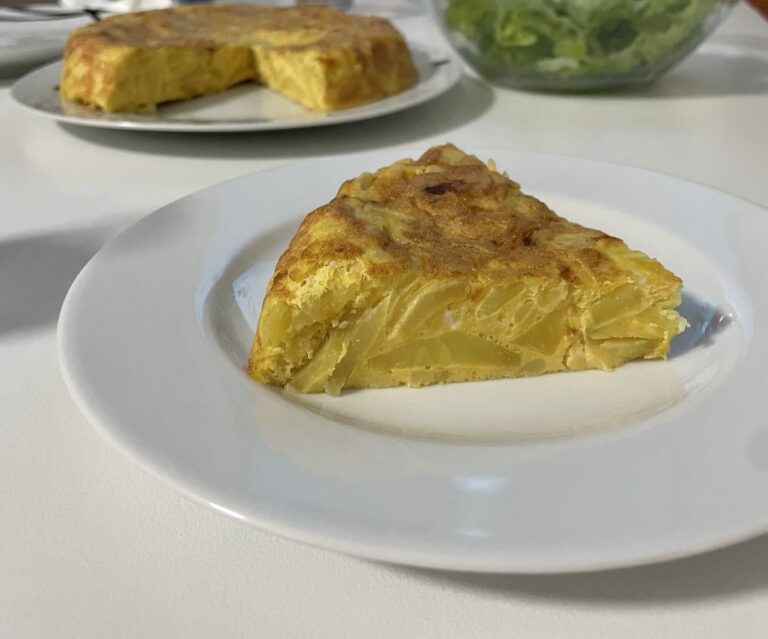 Tortilla de patatas en olla programable