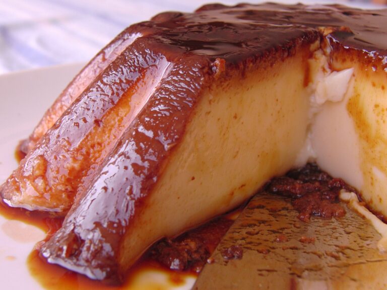 Flan de huevo en olla programable