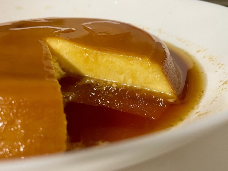 Flan de queso en olla programable